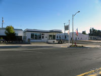 Vieille station-service vir�e en magasin de vin � Wilbur,WA